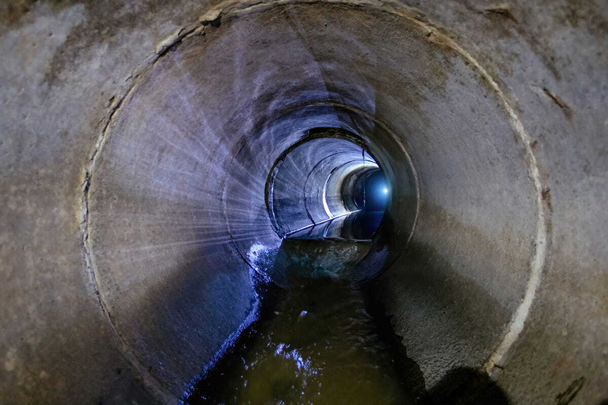 正しい勾配設定は、汚染物質が滞留せず、河川や土壌への負荷を減らせられる